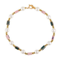 Ceramic Design Sense Vintage Necklace European and American Style Retro Necklace Niche Design Light Luxury Collarbone Chain Elegant Jewelry