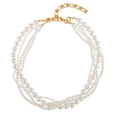 Graceful French Socialite Style Artificial Pearl Multi-layer Short Necklace Niche Design Fashion Trendy Choker for Women Elegant