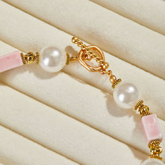 Ceramic Design Sense Vintage Necklace European and American Style Retro Necklace Niche Design Light Luxury Collarbone Chain Elegant Jewelry