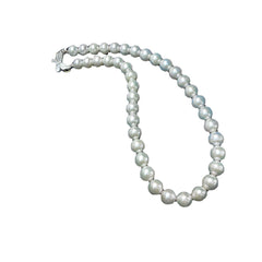 New Freshwater Pearl Necklace Choker Extremely Lustrous Near Perfect Round Comparable Akoya Enhancing Mother's Day Gift
