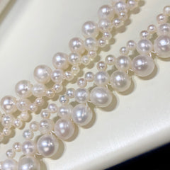 Natural Freshwater Pearl Layered Necklace Reba Xiaohongshu Same Style ins French Elegant Chanel Style Design Neck