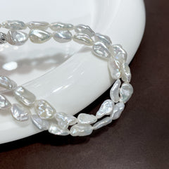 Natural Gravel Baroque Pearl Versatile ins Necklace High-end Light Luxury Star Pendant Women's Retro Necklace