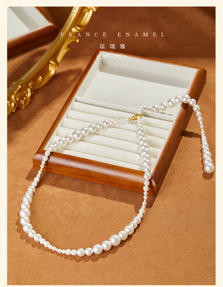European and American Retro Jewelry Necklace Vintage High-End Niche Light Luxury Elegant Accessories Personality Collarbone Chain In Stock