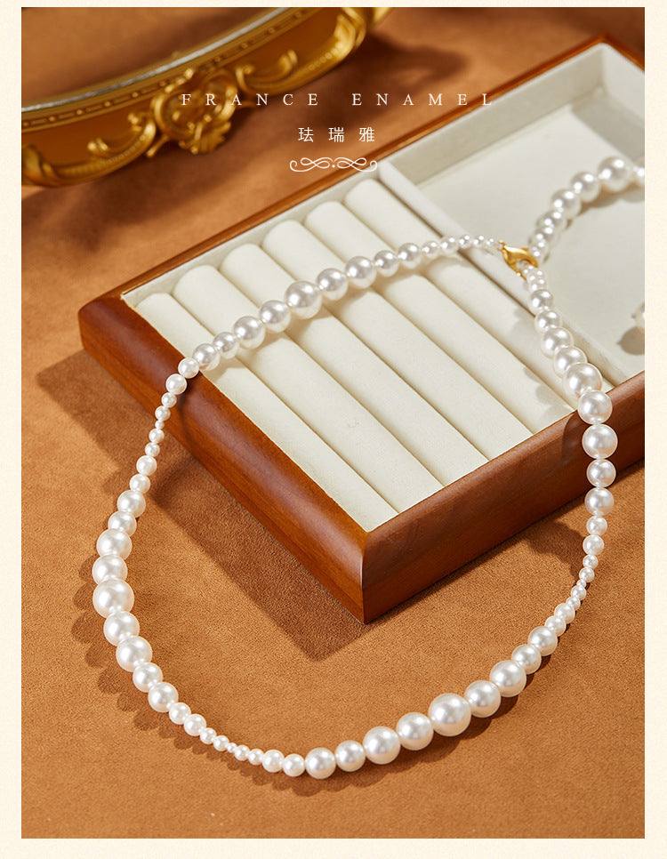 European and American Retro Jewelry Necklace Vintage High-End Niche Light Luxury Elegant Accessories Personality Collarbone Chain In Stock
